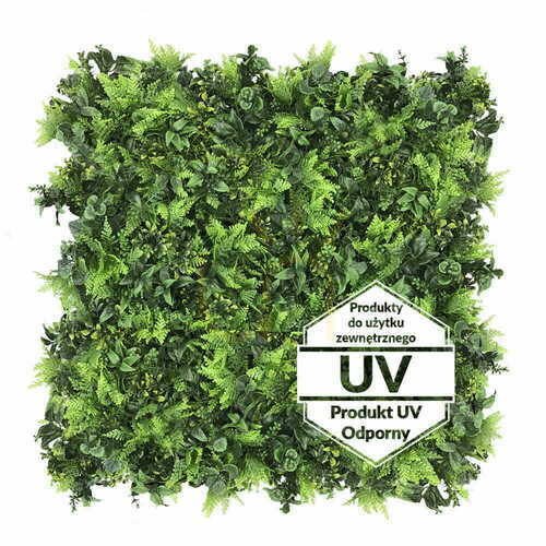 Check Artificial green mint UV mat 50x50cm