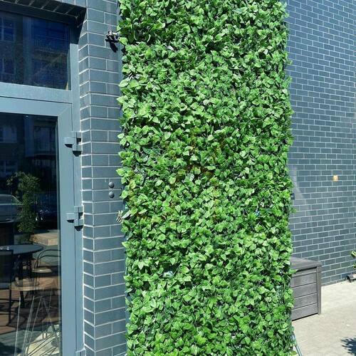 Check Artificial green mat Ivy UV 50x50cm