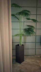 Artificial potted plant Washingtonia Robusta 160cm - Handmade small 1