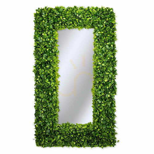 Check Large wall mirror in plant frame 160x80cm