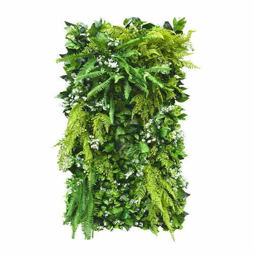 Check White Daisy vertical garden