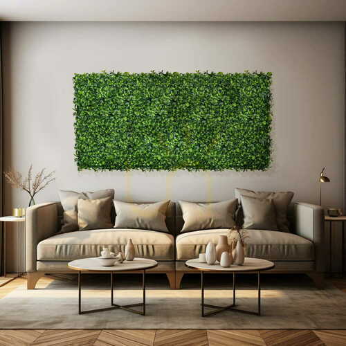 Check Green Designers Barwinek UV artificial foliage mat, green, 50 × 50 cm