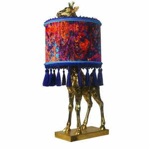 Las Plumas Antonio decorative giraffe lamp – gold, E27, 70 cm small 2