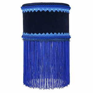 Las Plumas Búho N°2 navy and blue pendant light E27 small 0