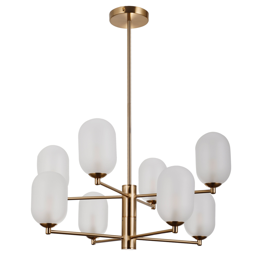 Italux Satin Brown 8-Light LED Pendant Lamp PND-4215-8A-HBR-SAT