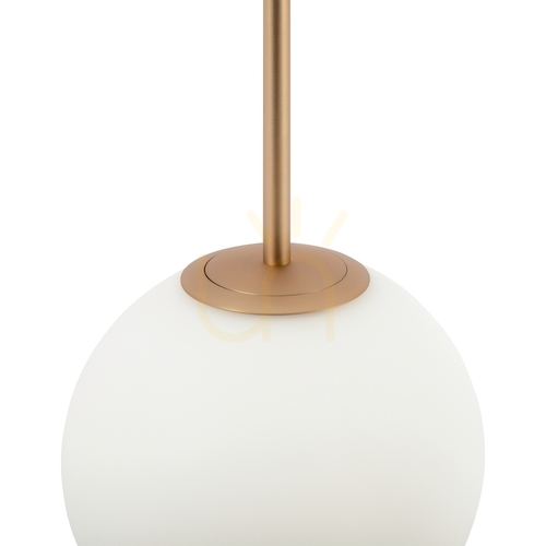 Check Maytoni Basic form pendant MOD321PL-01G3 gold, 20 cm globe, E14