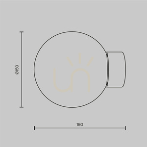 BASIC FORM wall lamp MOD321WL-01G1 Maytoni small 10