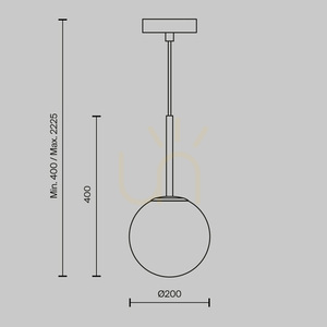 BASIC FORM pendant lamp MOD321PL-01B1 Maytoni small 6