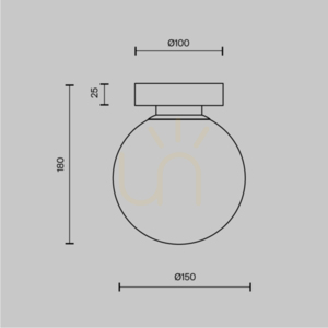 BASIC FORM wall lamp MOD321WL-01B Maytoni small 6