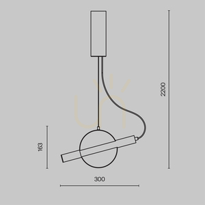 ENIGMA pendant lamp MOD150PL-L5BS3K Maytoni small 8