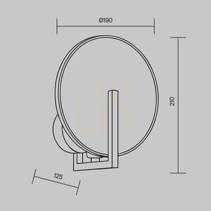 Wall lamp MARMO MOD099WL-01G2 Maytoni small 4