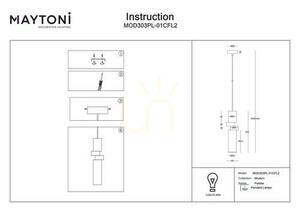 PALETTE pendant lamp MOD303PL-01CFL2 Maytoni small 7