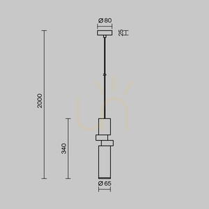 PALETTE pendant lamp MOD303PL-01CFL2 Maytoni small 8