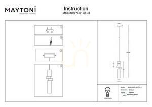 PALETTE pendant lamp MOD303PL-01CFL3 Maytoni small 7