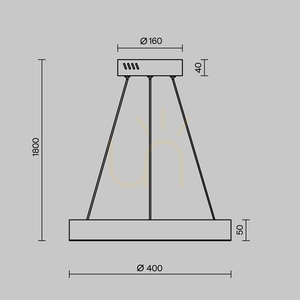 SATURNO pendant lamp MOD415PL-L36BS4K Maytoni small 10