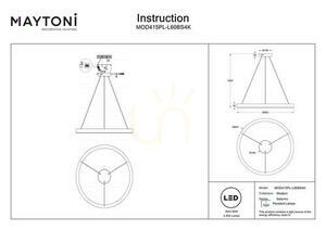 SATURNO pendant lamp MOD415PL-L60BS4K Maytoni small 9