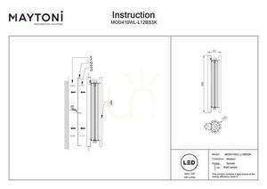 SONATA MOD410WL-L12BS3K wall lamp Maytoni small 7