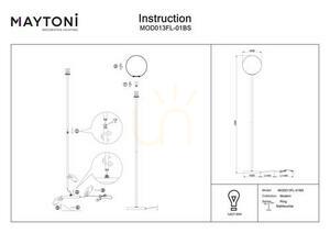 RING floor lamp MOD013FL-01BS Maytoni small 4