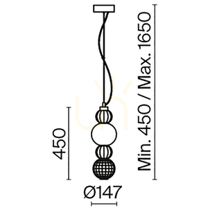 COLLAR pendant lamp P069PL-L17G3K Maytoni small 10