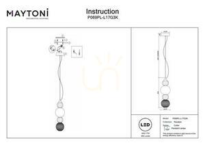 COLLAR pendant lamp P069PL-L17G3K Maytoni small 8