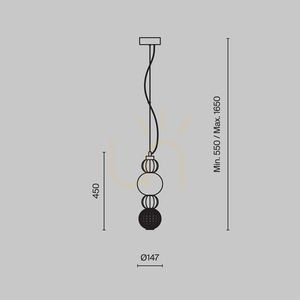 COLLAR pendant lamp P069PL-L17G3K Maytoni small 9