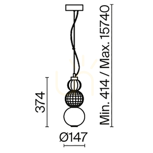 COLLAR pendant lamp P069PL-L16G3K Maytoni small 10