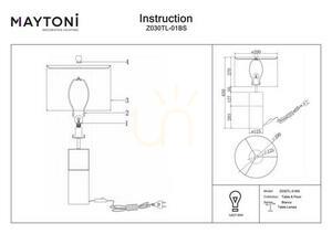 BIANCO Z030TL-01BS table lamp Maytoni small 5