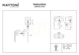 PRIMA wall lamp Z034WL-01CH Maytoni small 8