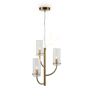 Maytoni ARCO pendant light MOD223PL-03BS brass, 3 × G9, fluted glass, Ø 35 cm small 3