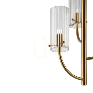 Maytoni ARCO pendant light MOD223PL-03BS brass, 3 × G9, fluted glass, Ø 35 cm small 5