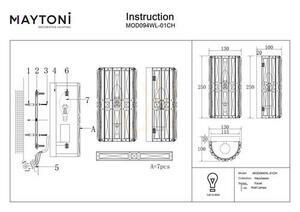 FACET wall lamp MOD094WL-01CH Maytoni small 7