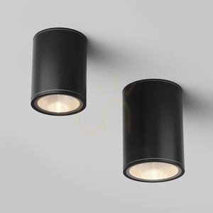Maytoni Bar O306CL-L12GF graphite LED outdoor ceiling light, IP65 small 7
