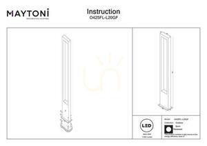 BONN outdoor standing lamp O425FL-L20GF IP65 Maytoni small 9