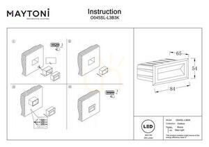 BOSCA staircase light O045SL-L3B3K IP65 Maytoni small 6