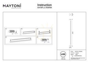 EDGE light post O415FL-L15GR3K IP65 Maytoni small 4