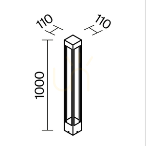 ELBE O424FL-L10GF IP65 light post Maytoni small 10