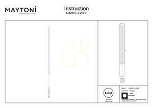 Outdoor Pole Light Maytoni Elbe Graphite LED IP65 25W O424FL-L25GF small 6