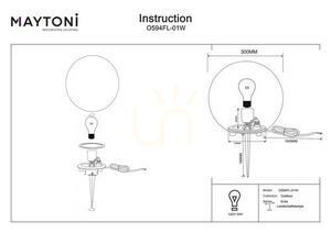 Maytoni Erda White Garden Ball Light 30 cm IP54 E27 O594FL-01W small 5