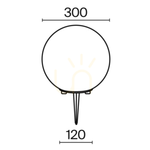 Maytoni Erda White Garden Ball Light 30 cm IP54 E27 O594FL-01W small 8