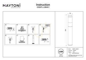 Light post KOLN O590FL-L8B4K1 IP54 Maytoni small 5