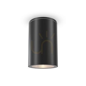 Maytoni ROLL O307CL-01B outdoor ceiling light, black cylinder GU10, IP54 small 3