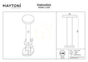 WALD O420FL-L12GF IP65 light post Maytoni small 6