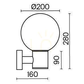BOLD outdoor wall lamp O598WL-01B IP54 Maytoni small 8