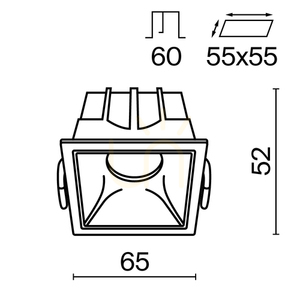 ALFA LED recessed luminaire DL043-01-10W4K-D-SQ-WB Maytoni small 9