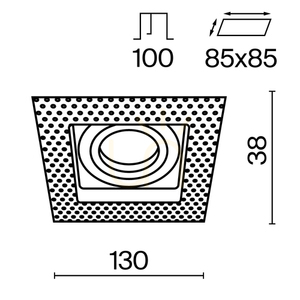 ATOM recessed luminaire DL003-01-W Maytoni small 9