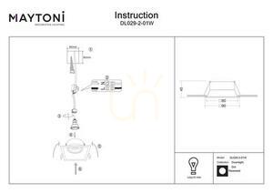 DOT recessed luminaire DL029-2-01W Maytoni small 7