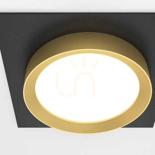 Check HOOP recessed luminaire DL086-GX53-SQ-BG Maytoni