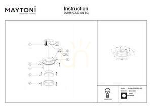 HOOP recessed luminaire DL086-GX53-SQ-BG Maytoni small 5