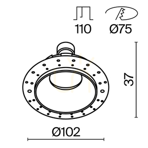 SHARE recessed luminaire DL051-U-2WB Maytoni small 10