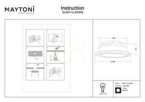 SHARE recessed luminaire DL051-U-2WMG Maytoni small 6
